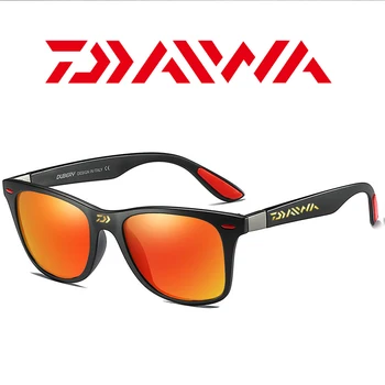 Daiwa Homens de Pesca Óculos de sol Polarizados 2020 Moda de Nova Retro Condução Andar de Óculos de sol Desportivos UV Óculos de Proteção