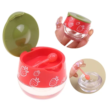 6ml Bonito Batom Garrafa de Morango Batom Recipiente de Caso Mini Vazio Cosmético para o Lip Mask Corretivo Lip Balm Jar