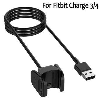 Rápida Cabo de Carregamento USB para Fitbit Carga da faixa 4 linha de porta dock Carregador USB para Fitbit Carga 3 ajuste o bit charge3 charge4 adaptador
