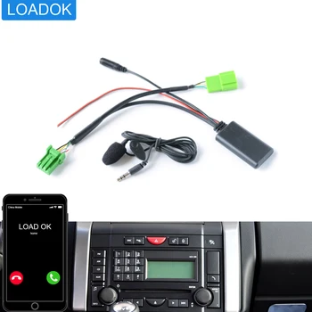 Carro Rádio Bluetooth 5.0 De Áudio De 6 Pinos Verde Aux Jack Adaptador De Microfone Cabo Para Land Rover Discovery 3 4 Jaguar Para Volvo