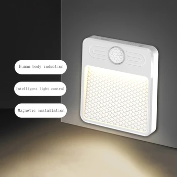 LED lâmpada Sensor de Dupla Indução de Movimento de PIR, Sensor de luzes do Armário do Closet Escadas Passo a luz da Noite