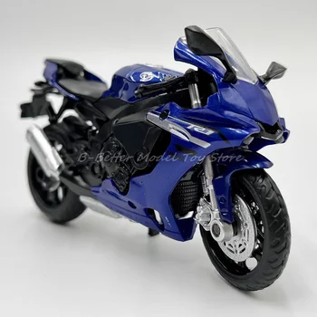 1:18 Fundido Modelo da Moto de Brinquedo Fácil Piloto da Yamaha YZF-R1 Moto Esporte Para Coleção