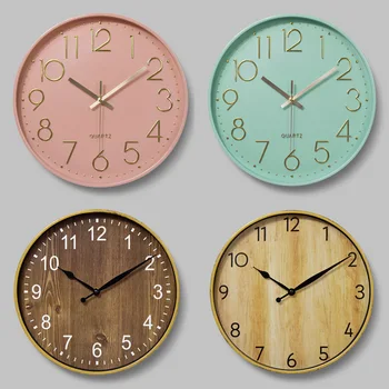 Simples Mudo Relógio de Parede Criativo de Moda Sala de estar Digital Relógio de Parede Romano Relógio Digital 12 Polegadas 30cm