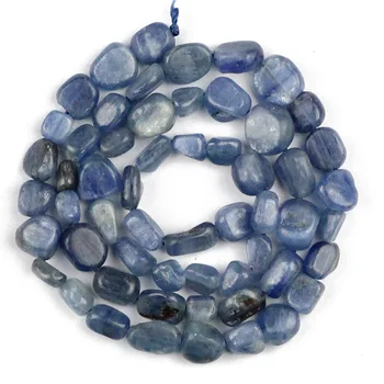 YHBZRET Azul Natural a apatite, a Pedra Irregular Cascalho esferas de 4~8mm fichas Soltas grânulos para a fabricação de Jóias pulseira fazer DIY Acessórios