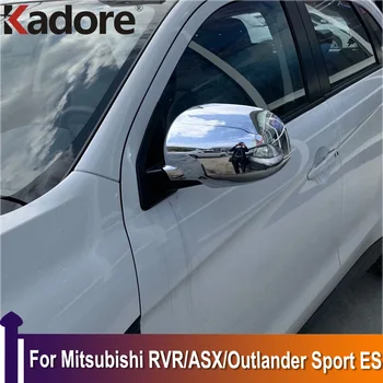 Para Mitsubishi ASX RVR Outlander Sport ES 2020-2022 de Fibra de Carbono, Espelho Retrovisor Tampa Guarnição de Backup Espelho Decoração de estilo Carro