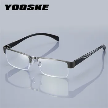 YOOSKE DESIGN Anti Luz Azul Bloqueio de Homens, Óculos de Leitura CR-39 de Resina Asféricos Óculos Lentes de Óculos +1.00 +1.50 +2.00 +2.50