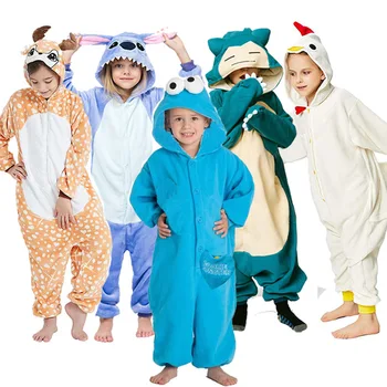 Crianças De Animais De Pijamas Para Crianças Kigurumis Unicórnio Bebê Geral De Corpo Inteiro Onesie De Uma Peça De Roupa De Dormir Meninas Aniversário De Cosplay Fantasia