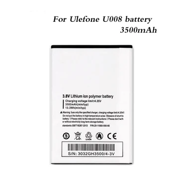 3500mAh Bateria para uleFone U008 Pro Smartphone 4G de 5,0 polegadas MTK6737 Bateria