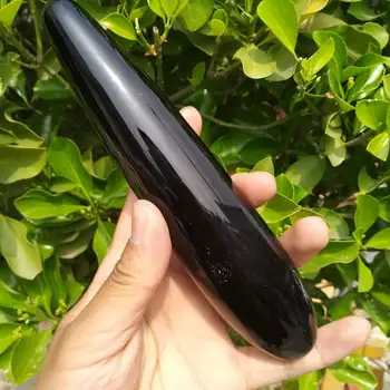 Reiki Vara de Obsidiana 18cm de Massagem Polido Metafísica Cura Varinha