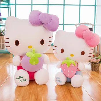 Novo Sanrio Kawaii Hello Kitty De Pelúcia Almofadas Boneco Bichinho De Pelúcia Crianças Plushies Decoração De Casa Peluche Meninas De Presente De Aniversário