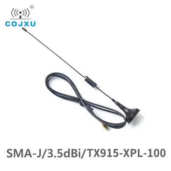 SMA-J Interface 915MHz 3.5 dBi de Ganho de 50 Ohms de Impedância COJXU TX915-XPL-100 a Menos de 1,5 cabos de aço de Alta qualidade Otário Antena