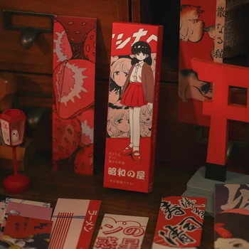 30pcs/caixa de Indicador INS desenho animado Japonês de Quadrinhos Bala Diário de Acessórios Estéticos Presentes Estudante material de Escritório Marcador de Livro