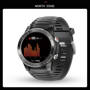 2022 Nova BORDA NORTE GPS Smart Watch 120+ Modo de Relógio de Desporto 18days Espera 50m à prova d'água Bússola, Relógio de Fitness Para Homens