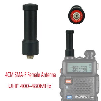 1pcs Mini-SMA-Fêmea de F Antena 4CM de Banda Dupla Antena UHF 400-480MHz para BAOFENG UV-5R BF-888S Kenwood TK 360 LT 6288 3260 Rádio