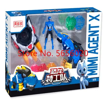 MiniForce Transformação Versão Atualizada Figura De Ação Brinquedos Agente De Brinquedos X Volts Semey Força Aérea Brinquedos Para Meninos Presentes Azul