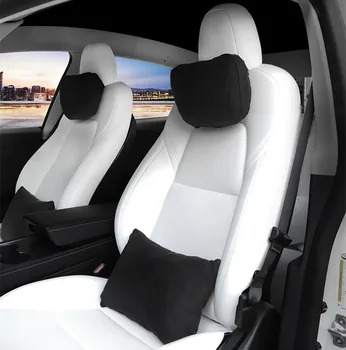 Universal de Carro de Memória Soft Carro Assento Encosto de cabeça Pescoço Travesseiro Almofada Confortável Estilo de Acessórios para Tesla para o Benz, BMW , etc.
