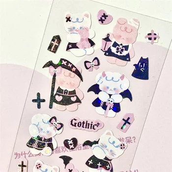 O coreano INS Bonito Gato Doce Coelho Decorativos, Adesivos de Scrapbook DIY Álbum Kawaii papel de carta Adesivo de material de Arte Personalizada