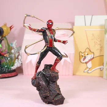Escala 1/10 23cm Marvel super herói Iron Studios Batalha Diorama de Ferro homem Aranha Estátua do homem-Aranha Figura de PVC Coleção Toy Modelo