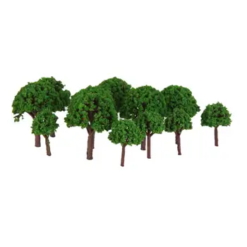50pcs Árvores Modelo de Floresta de Plantas Acessórios Z T Trem da Escala Ferroviária da estrada de ferro Cenário Diorama ou Layout
