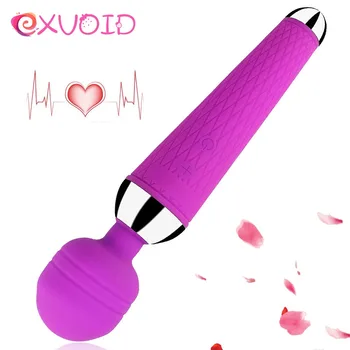 EXVOID Forte Vibração AV Vara Vibrador Varinha Mágica Vibradores para a Mulher uma Massagem no Peito Estimular o Clitóris Brinquedos Sexuais para as Mulheres