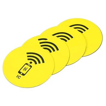 IC 13,56 Mhz Inteligente F08 NFC Etiqueta RFID Rodada de Controle de Acesso