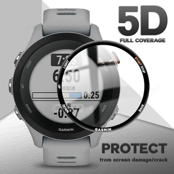 5D Película Protetora para Garmin Forerunner 255 255S 245 945 45S 158 Protetor de Tela Tampa Smart Watch Acessórios Não de Vidro