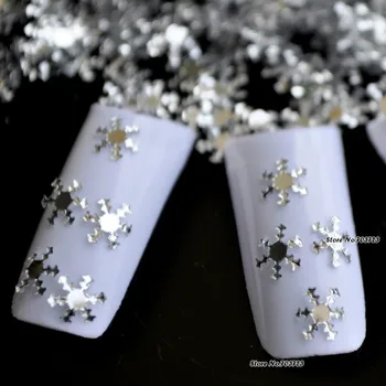 DIY materiais unha bonita sexy prata neve, floco de neve Glitter Garrafas PET novidades # 01