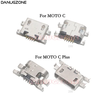 2PCS/Lote Para Motorola MOTO C XT1755 / C Plus USB Porta da Carga Tomada Plug Conector Dock de Carregamento