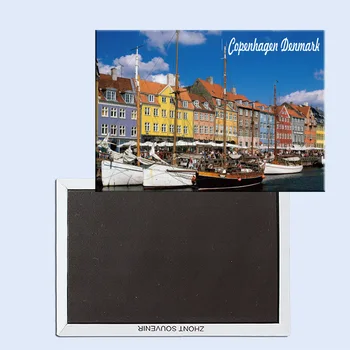 Nyhavn, em Copenhaga, Dinamarca Magnético Frigorífico Afixadas Com Recordações para Turistas acessórios para casa 24830