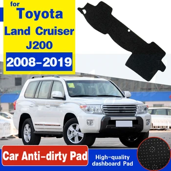Para Toyota Land Cruiser 200 J200 2008~2019 Esteira Antiderrapante Tampa Do Painel De Controle Pad-Sol Dashmat Tapete Acessórios De 2010 2013 2018