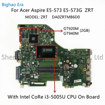 NBMVM1100D Para Acer Aspire E5-573 E5-573G Laptop placa-Mãe DA0ZRTMB6D0 Com i3-5005U GT920M 2GB Placa de Vídeo DDR3 NB.MVM11.D 00
