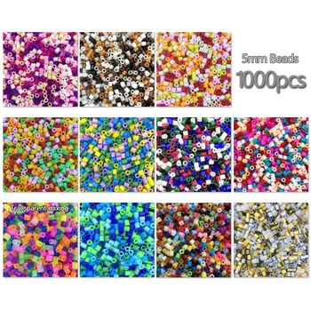 5MM 1000PCs Ferro Esferas de Pixel Perler quebra-Cabeças Esferas de Mistura de Cores para crianças Hama Esferas de Diy Artesanal de Alta Qualidade Presente brinquedo