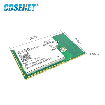 CDSENET 2.4 GHz ZigBee 3.0 Módulo PCB IPEX 32-bit ARM Cortex -M4 PA EFR32MG1B Chip 20dBm Porta de e / s E180-ZG120A