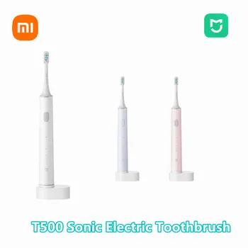 XIAOMI Mi Mijia T500 Intelligen Escova de dentes Elétrica Sonic Escova ultra-Sônica de Clareamento dos Dentes Vibrador sem Fio de Carregamento Indutivo