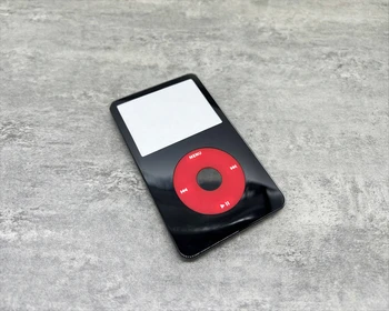 plástico preto frontal painel carcaça tampa da caixa vermelha clickwheel preto botão central para o iPod de 5ª video 30gb de 60gb 80gb U2