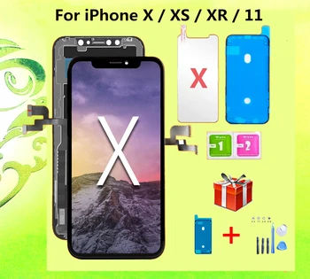 OLED Pantalla Para iphone X LCD XR 11 Tela OLED Display LCD Touch Screen Digitalizador Assembly Para o iPhone X XS Max LCD Replaceme