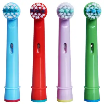 4Pcs Crianças Escova de dentes Cabeças de Substituição para a Oral B Crianças Cabeças de Escova Ajuste Antecedência de Energia/Profissional de Saúde/Triunfo/3D Excel Escova de dentes