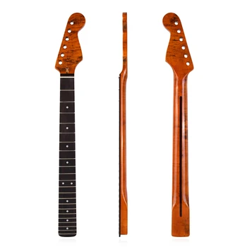 22Frets de Rosewood, braço em Maple Com Escala de Embutimento Pontos Brilhantes PaintVFor Guitarra Elétrica Pode Ser Personalizada Partes de Guitarra