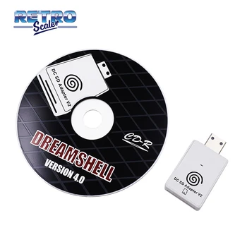RetroScaler A Segunda geração do Leitor de Cartão SD Adaptador + CD com DreamShell_Boot_Loader para a DC Consolas de jogos de Dreamcast