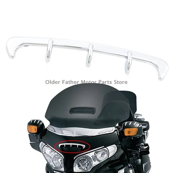 ABS Cromado de Moto Acessório Carenagem Colher de Ventilação de Ar do Duto de Guarnição Para a Honda Goldwing GL1800 Gold wing 1800 2001-2011