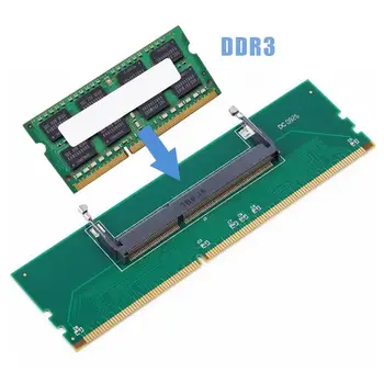 Laptop DDR3 de Memória RAM Placa de Adaptador de 200 Pin do módulo so-DIMM para área de Trabalho do PC 240 Pinos DIMM Conector Conversor