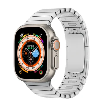 Bracelete para Apple faixa de Relógio de 44mm 40mm, 45mm 41mm Ultra 49mm 42mm de metal de Aço Inoxidável iWatch série 8 se 6 7 5 4 3 correia