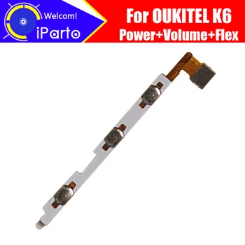OUKITEL K6 FPC Cabo Flex Original de 100% Power+Botão de Volume FPC Fio Cabo flexível de reparação de acessórios para OUKITEL K6