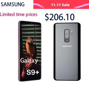 Samsung Galaxy S9+ G965F/DS Versão Global 4G Dual SIM Celular 6GB de RAM, 64 GB de ROM Snapdragon 845 NFC Desbloqueado SmartPhone Android