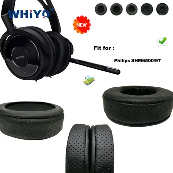 Nova atualização de Substituição de Almofadas para o Philips SHM6500/97 Fone de ouvido Peças de Couro Almofada de Veludo Earmuff Fone de ouvido Manga
