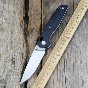 95 EIXO de faca dobrável D2 lâmina G10 identificador de acampamento ao ar livre multifuncional de caça, de frutas faca EDC ferramenta