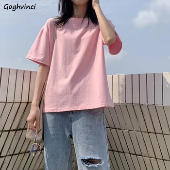 T-shirts Mulheres de Várias Cores Verão Quente Tees de Todos-jogo Chic Simples Mauricinho Estilo coreano Moda Streetwear Popular Ins Ulzzang
