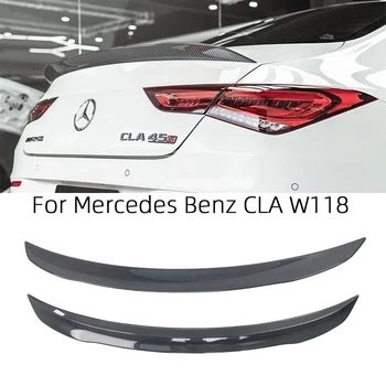 Para a Mercedes-Benz CLA W118 C118 AMG Estilo Fibra de Carbono, Spoiler Traseiro Tronco Asa 2019-2023 FRP favo de mel Forjado