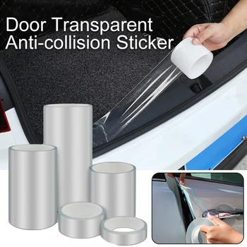 10m Porta do Carro Anti-colisão Faixa de Acrílico Invisível Película Transparente Anti-risco Porta de Limiar Tronco Acessórios de Proteção