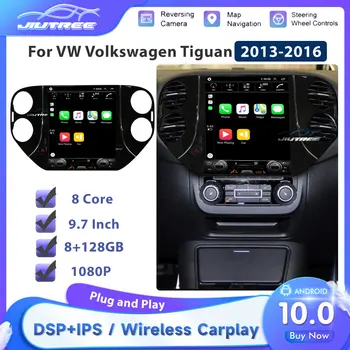 A VW Volkswagen Tiguan 2013 2014 2015 2016 Android 10 auto-Rádio Multimédia Vertical Tesla Tela de Navegação GPS Estéreo